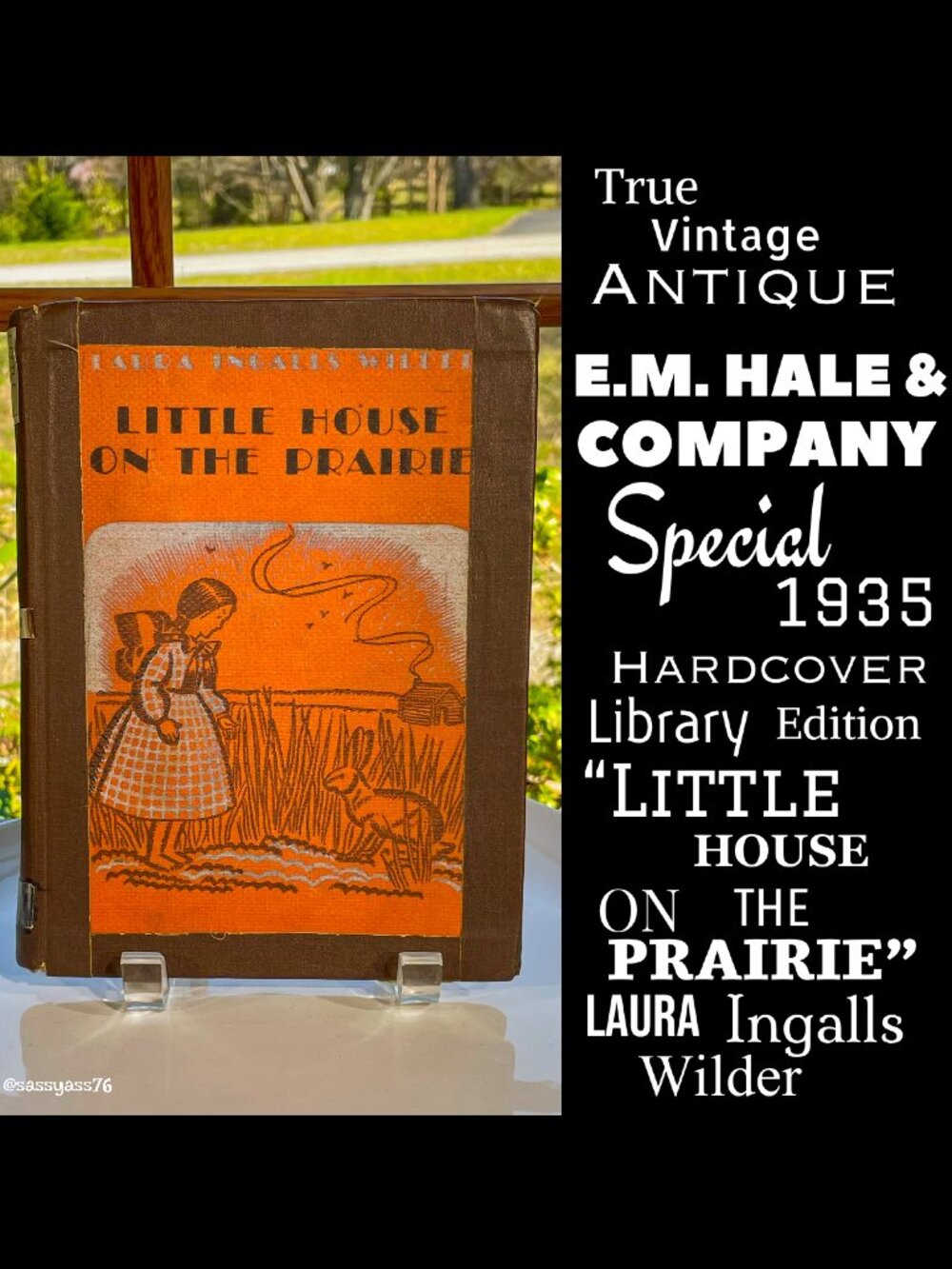 ▪️VTG/ANTIQUE▪️1935 Special Edit Hardcover Library 'LITTLE HOUSE ON THE PRAIRIE'